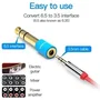 Vention VAB-S01-L Adaptador de Audio Jack 6.35mm Macho a Jack 3.5mm Hembra, Azul